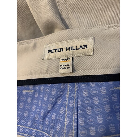 Peter Millar Pants Mens 38 32 British Gray EB66 Performance Five Pocket Golf - Picture 3 of 5
